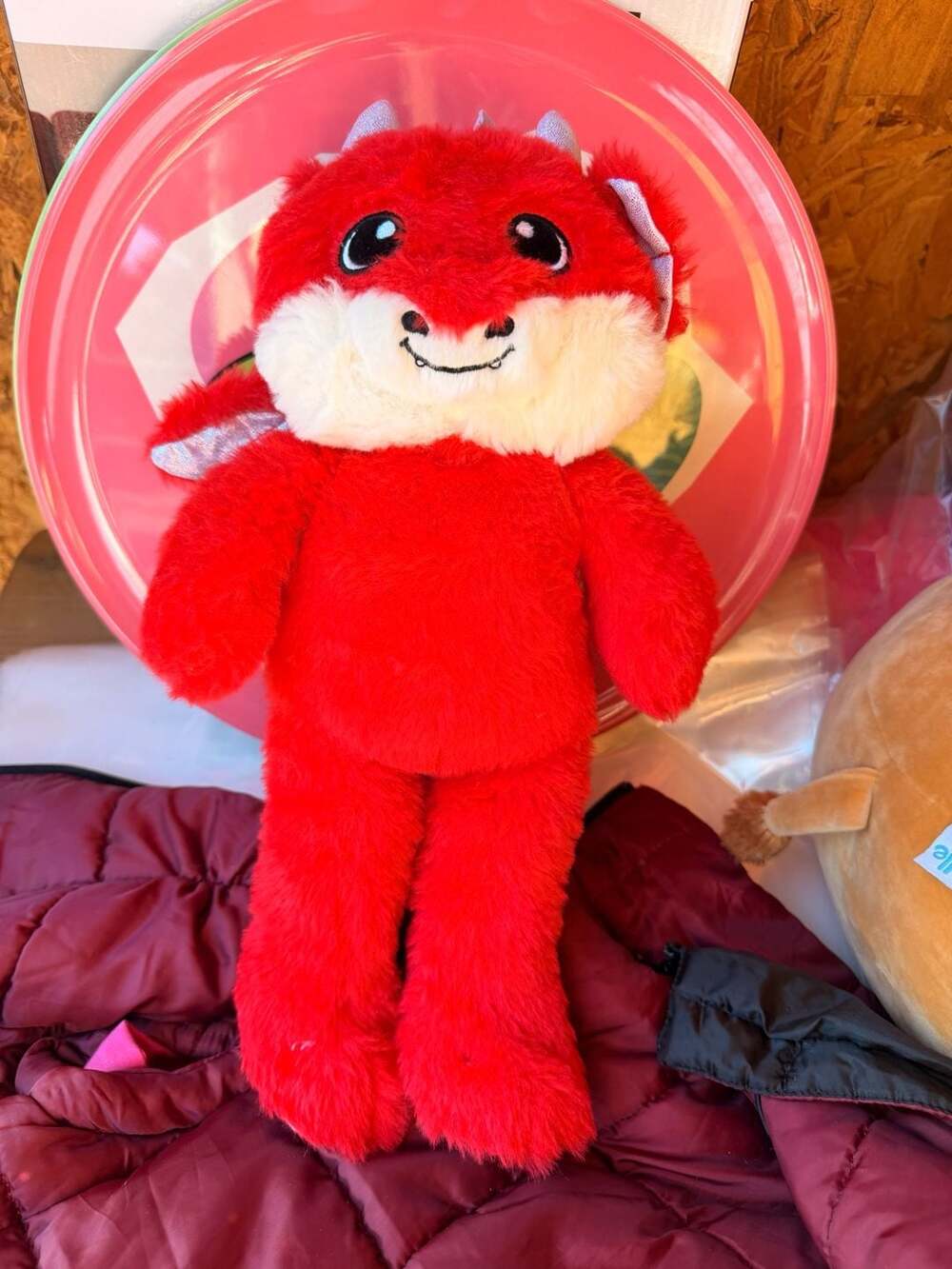 Fiesta Red Dragon Stuffed Animal Plush Toy